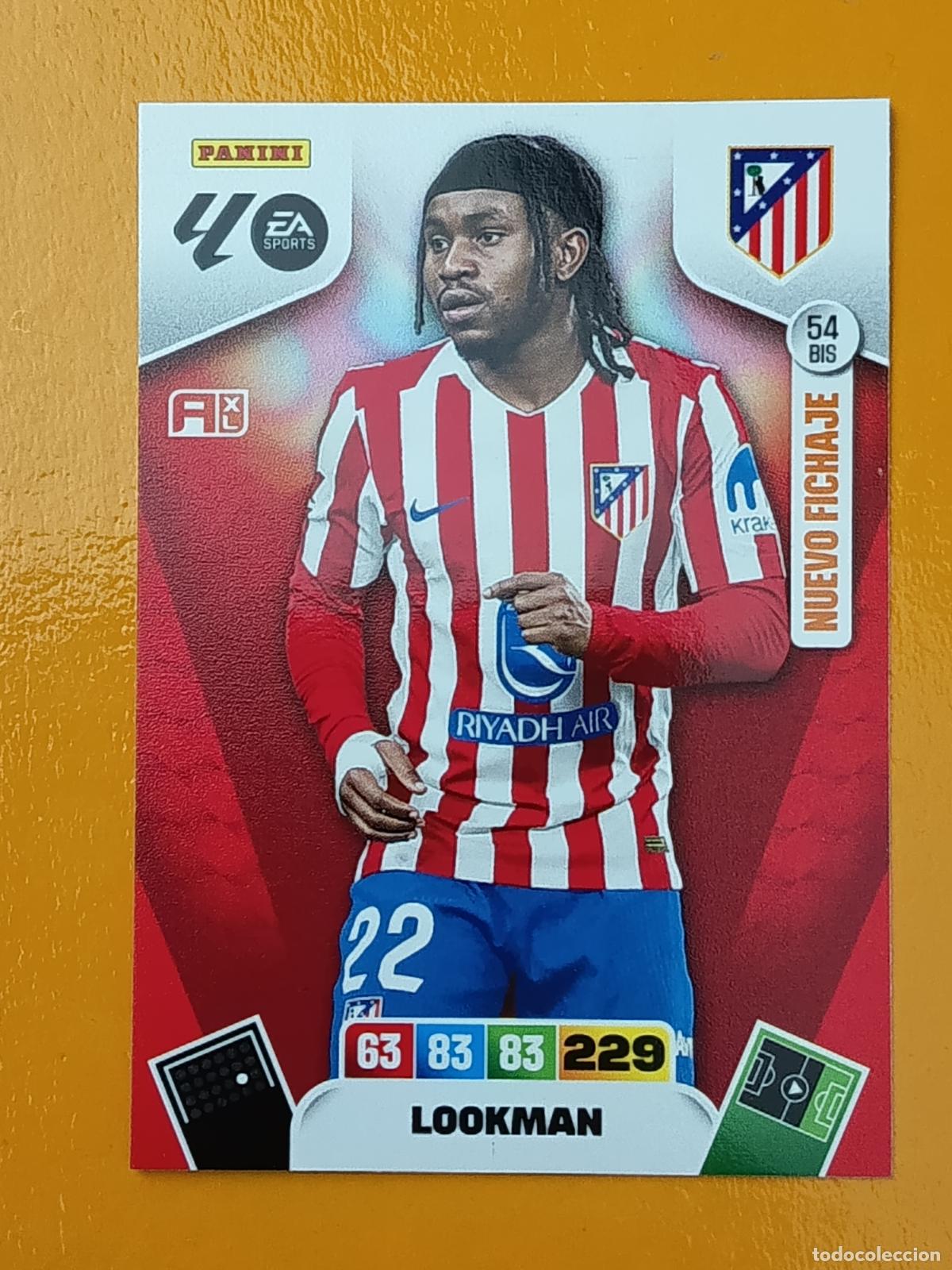 Cromos de Futebol: 54 BIS LOOKMAN. NUEVO FICHAJE. ATL&Eacute;TICO DE MADRID. ADRENALYN XL 2025-26