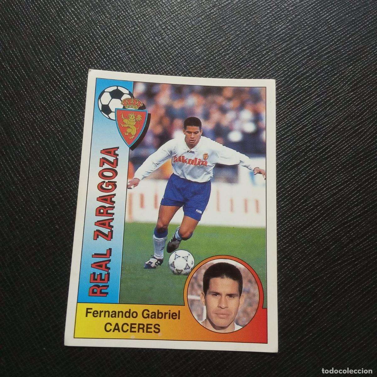 Football Stickers: 347 CACERES ZARAGOZA PANINI 1994 1995 CROMO FUTBOL LIGA 94 95 - SIN PEGAR - A162 PG496