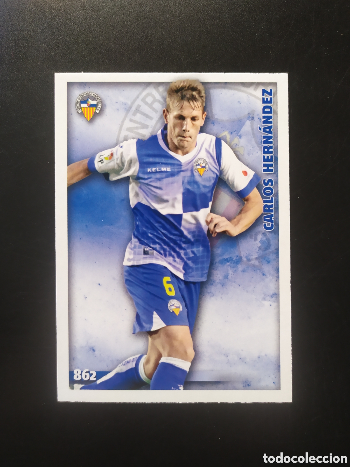 Cromos de f&uacute;tbol: Mundicromo fichas Liga 2014 2015 14 15 Carlos Hern&aacute;ndez n&deg; 862 Sabadell