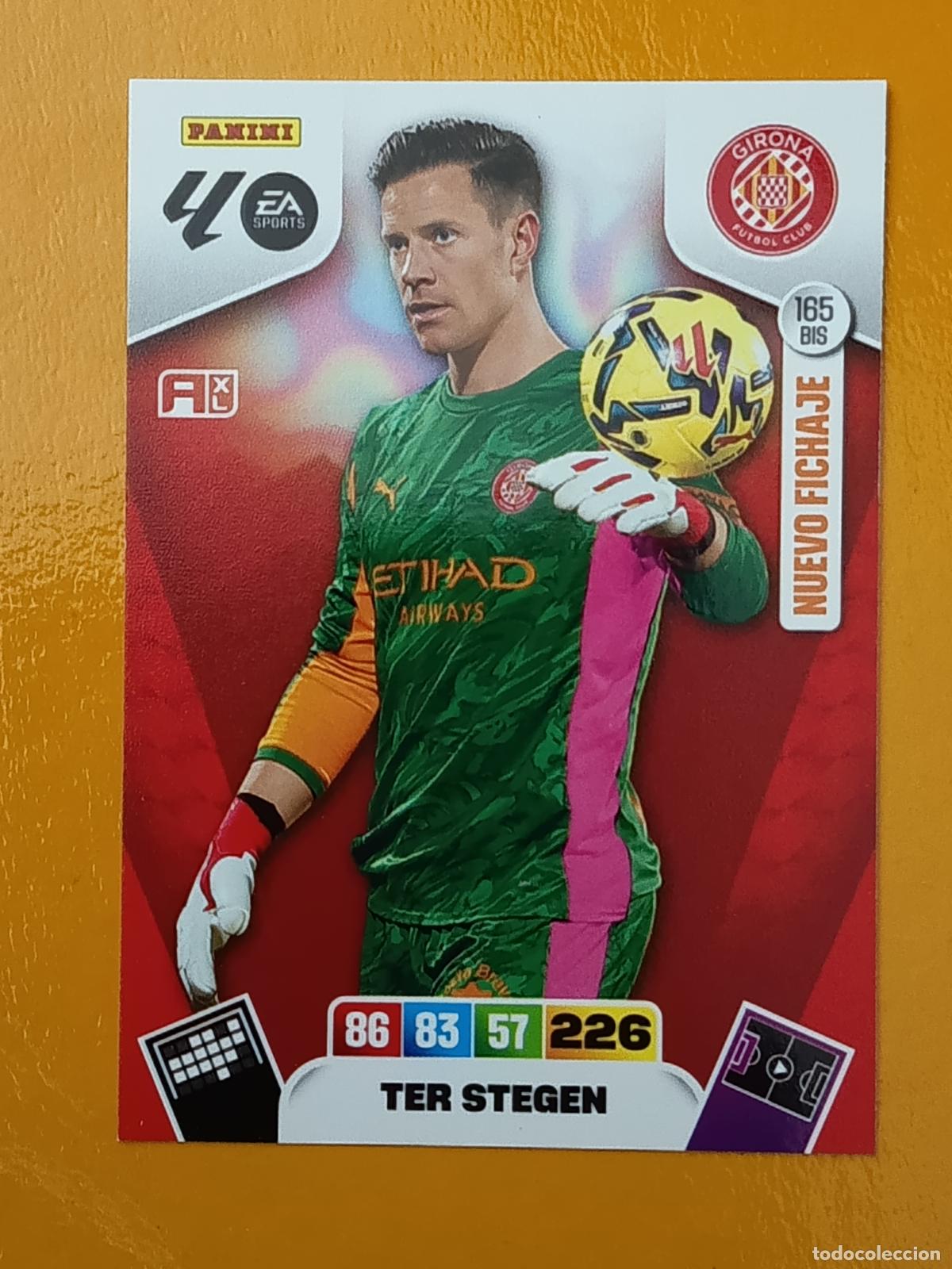 Cromos de F&uacute;tbol: 165 BIS TER STEGEN. NUEVO FICHAJE. GIRONA FC. ADRENALYIN XL 2025-26