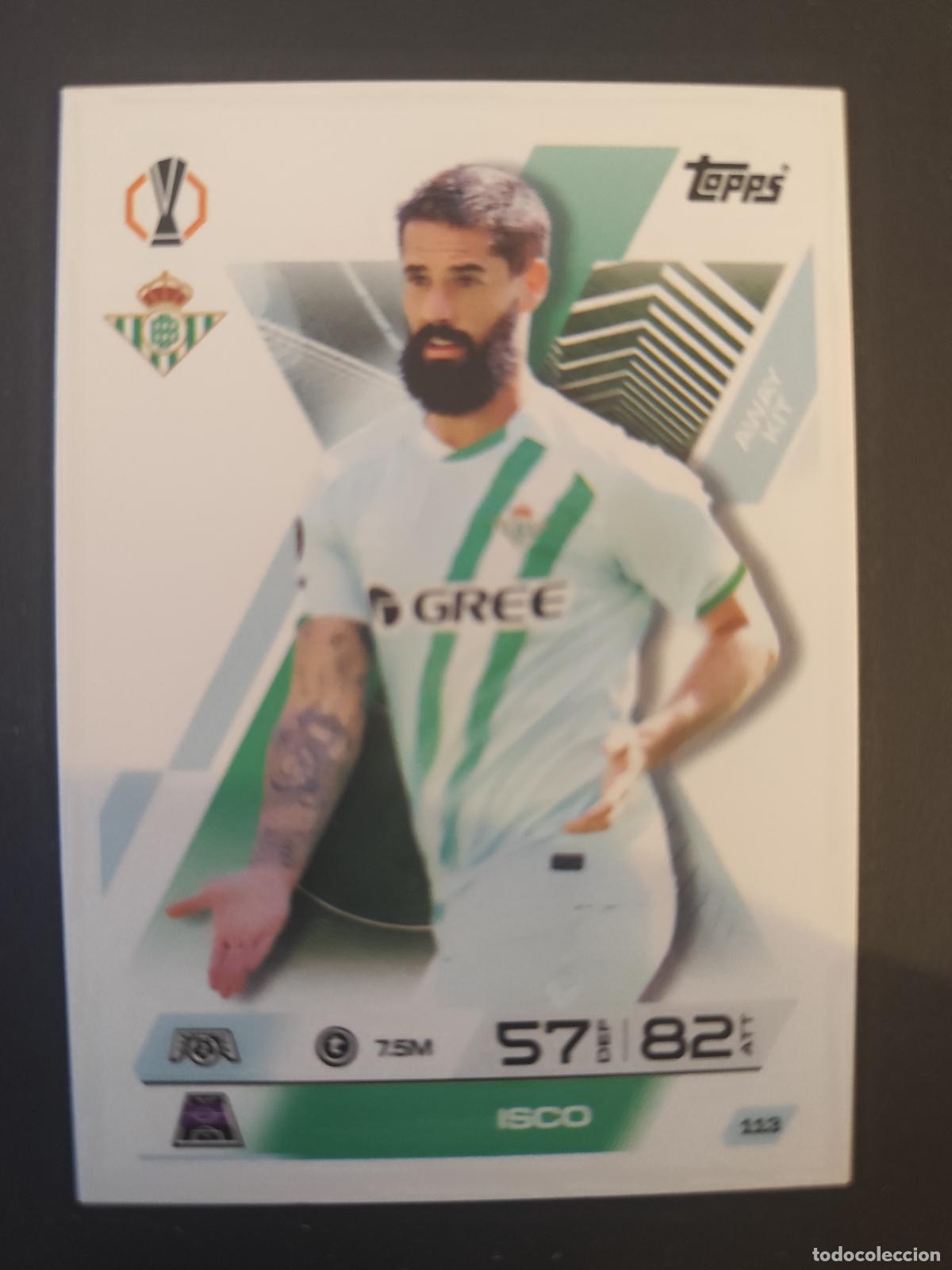 Fu&szlig;ball-Sticker: 113 ISCO BETIS AWAY KIT MATCH ATTAX EXTRA 2025 2026 25 26 TOPPS