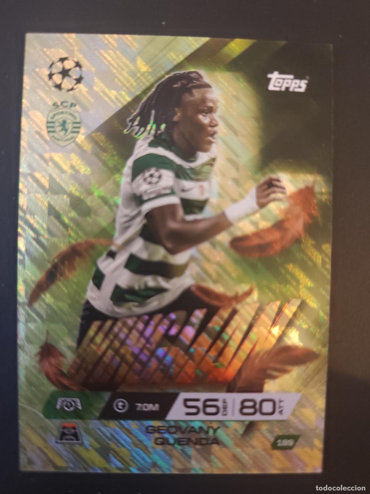 Fu&szlig;ball-Sticker: 189 GEOVANY QUENDA SPORTING PORTUGAL WINGMAN MATCH ATTAX EXTRA 2025 2026 25 26 TOPPS