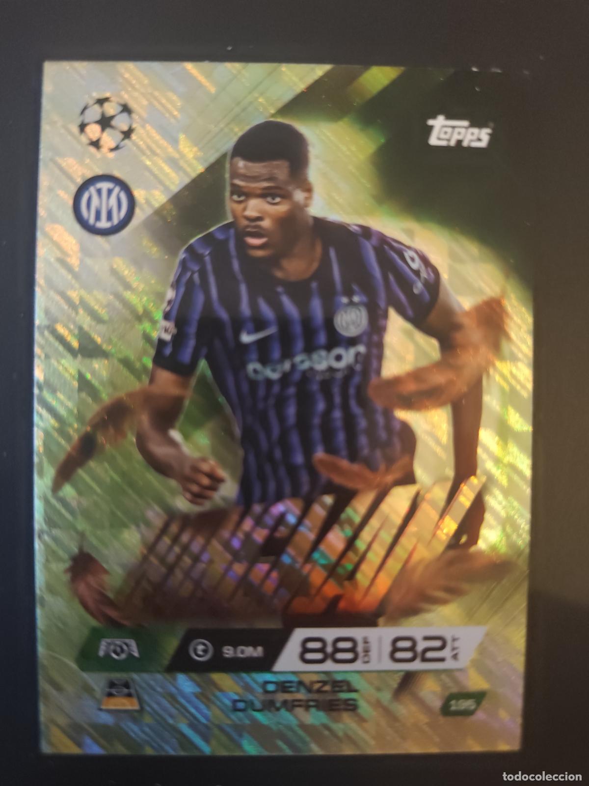 Figurine di Calcio: 195 DENZEL DUMFRIES INTER MILAN WINGMAN MATCH ATTAX EXTRA 2025 2026 25 26 TOPPS