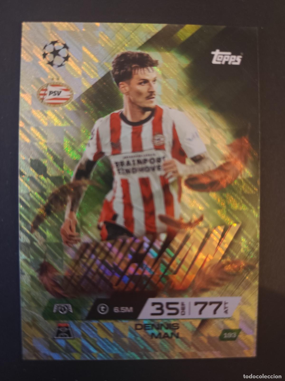 Figurine di Calcio: 193 DENNIS MAN PSV EINDHOVEN WINGMAN MATCH ATTAX EXTRA 2025 2026 25 26 TOPPS