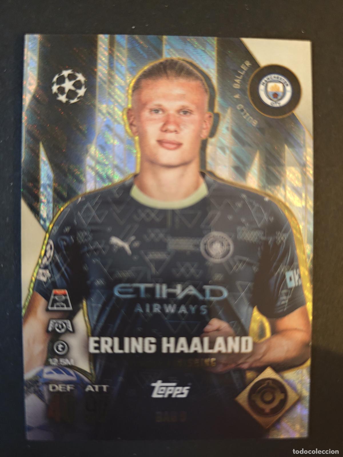 Figurine di Calcio: BAB9 ERLING HAALAND MANCHESTER CITY BUILD-A-BALLER MATCH ATTAX EXTRA 2025 2026 25 26 TOPPS