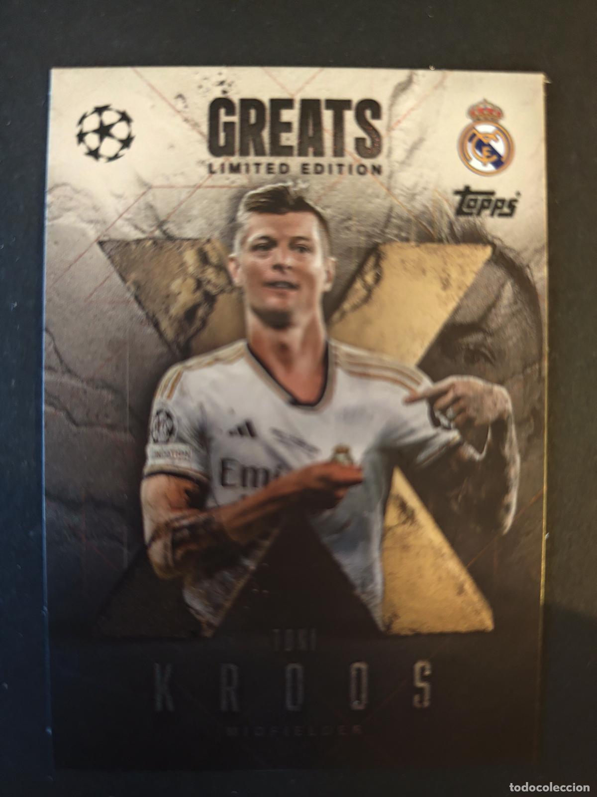 Cartes &agrave; collectionner de Football: XG3 TONI KROOS EDICI&Oacute;N LIMITADA GREATS LIMITED EDITION MATCH ATTAX EXTRA 2025 2026 25 26 TOPPS