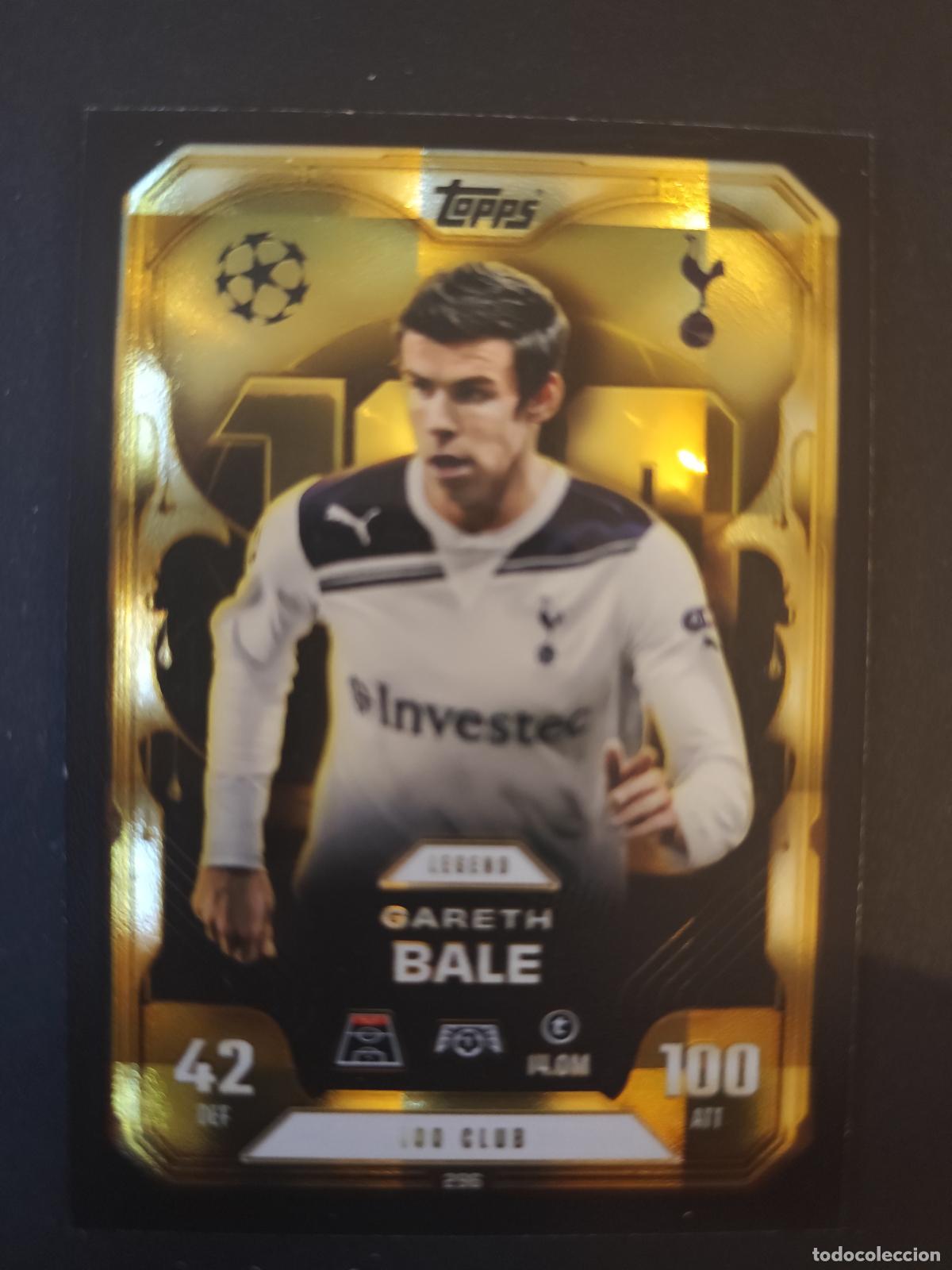 Cartes &agrave; collectionner de Football: 296 GARETH BALE TOTTENHAM HOTSPUR 100 CLUB LEGEND MATCH ATTAX EXTRA 2025 2026 25 26 TOPPS