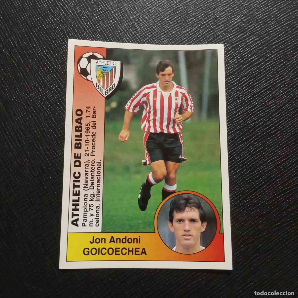 Cromos de F&uacute;tbol: 27 GOICOECHEA BILBAO PANINI 1994 1995 CROMO FUTBOL LIGA 94 95 - SIN PEGAR - A116 PG1