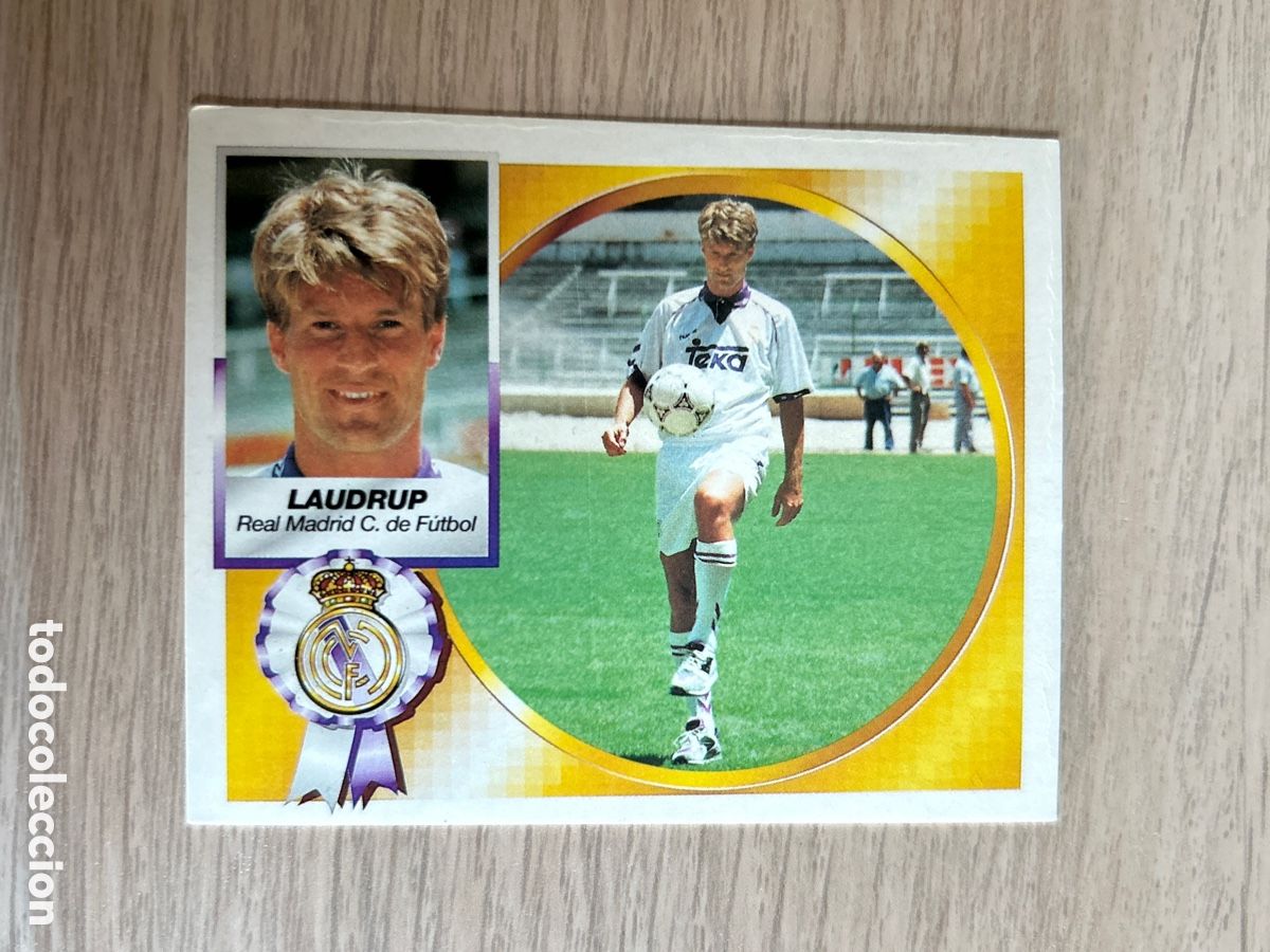 Cromos de F&uacute;tbol: LAUDRUP REAL MADRID VERSION LIGA ESTE 1994 1995 94 95 NUNCA PEGADO SIN PEGAR