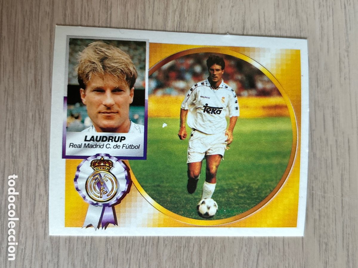 Cromos de F&uacute;tbol: LAUDRUP REAL MADRID VERSION LIGA ESTE 1994 1995 94 95 NUNCA PEGADO SIN PEGAR