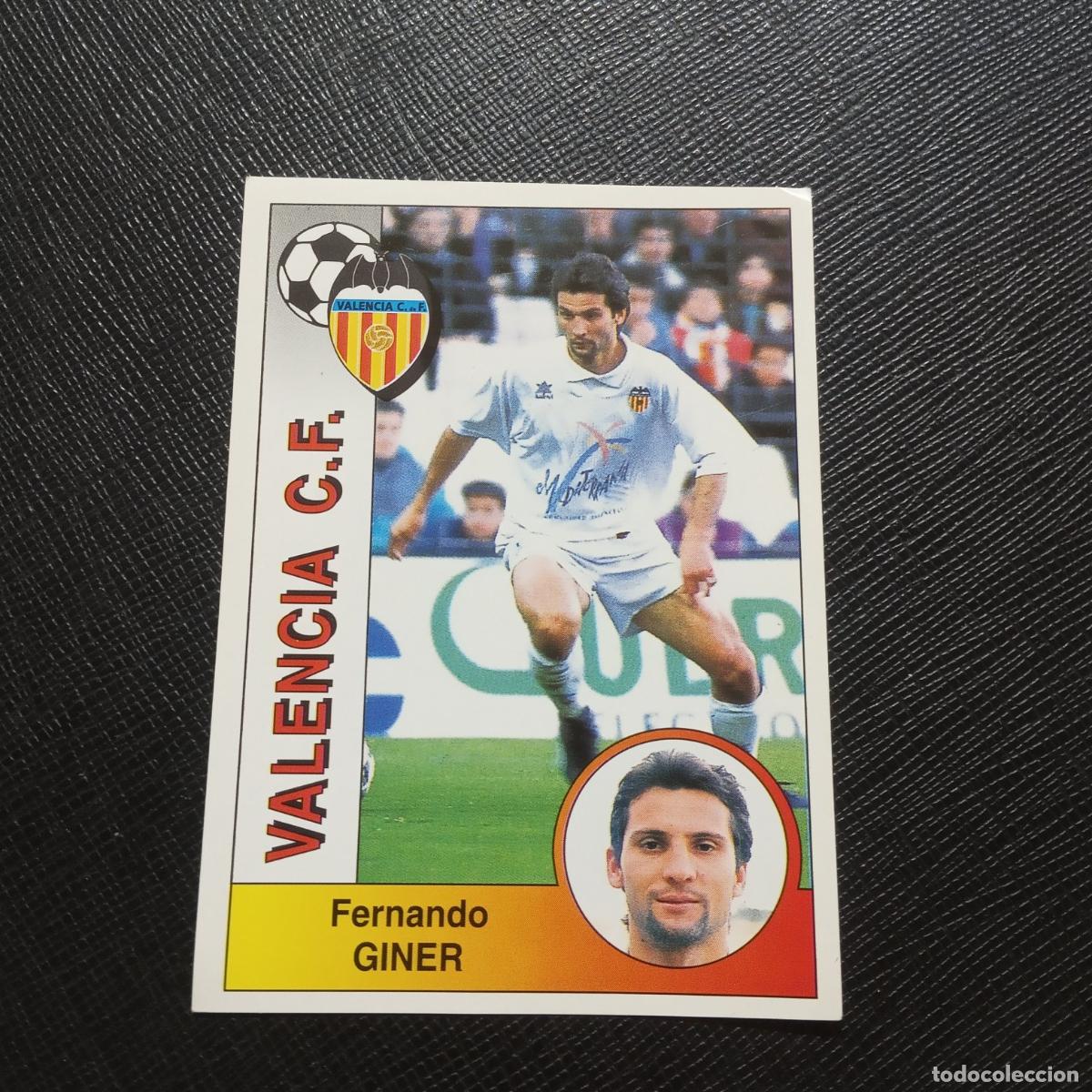 Cromos de F&uacute;tbol: 311 GINER VALENCIA PANINI 1994 1995 CROMO FUTBOL LIGA 94 95 - SIN PEGAR - A116 PG8