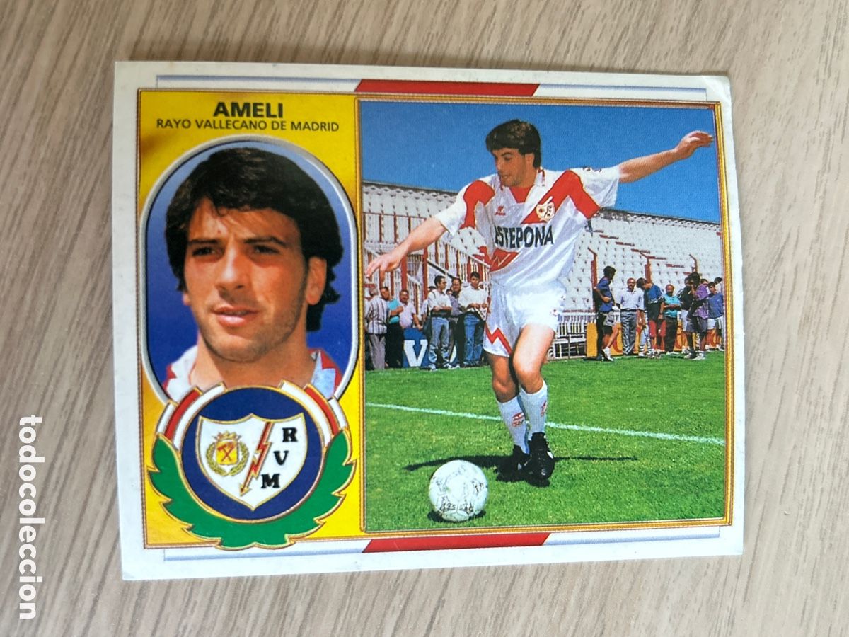 Cromos de F&uacute;tbol: AMELI RAYO VALLECANO COLOCA LIGA ESTE 1996 1997 96 97 NUNCA PEGADO SIN PEGAR
