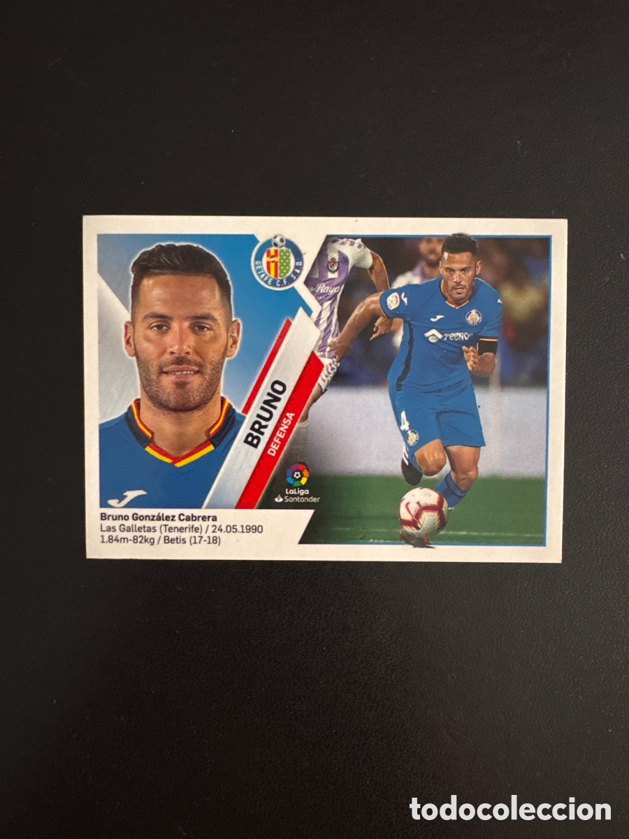 Cromos de Futebol: BRUNO GETAFE N&Uacute;MERO 6A LIGA ESTE 2019 2020