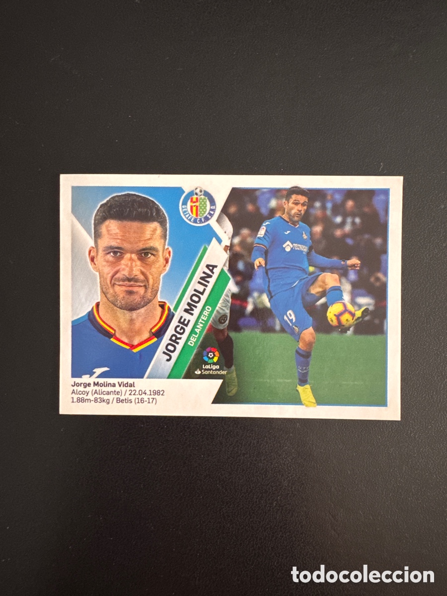 Figurine di Calcio: JORGE MOLINA GETAFE N&Uacute;MERO 16 LIGA ESTE 2019 2020