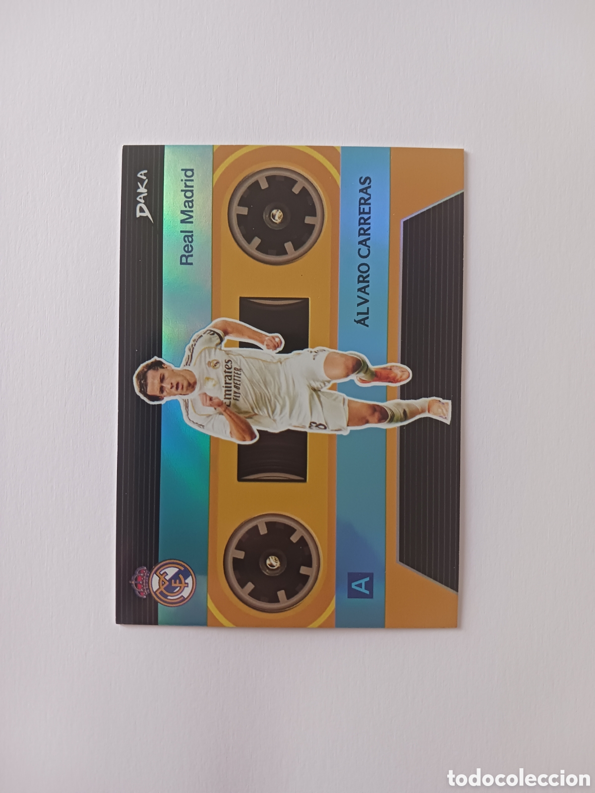 Cromos de F&uacute;tbol: EM-12 ALVARO CARRERAS NUMERADA A 149 REAL MADRID DAKA TOP AUDIENCE 25 26 2025 2026