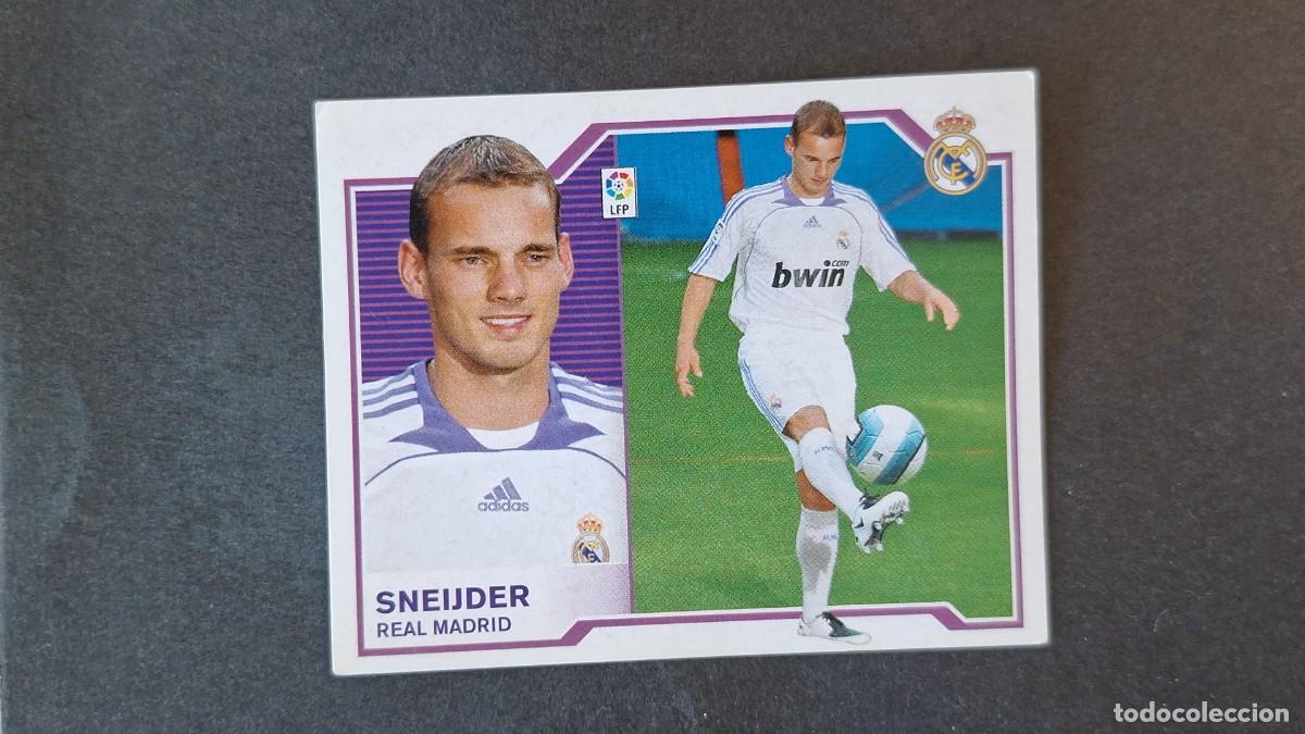 Cromos de F&uacute;tbol: L4 SNEIJDER REAL MADRID FICHAJE 36 LIGA ESTE 2007 2008 07 08 NUNCA PEGADO SIN PEGAR