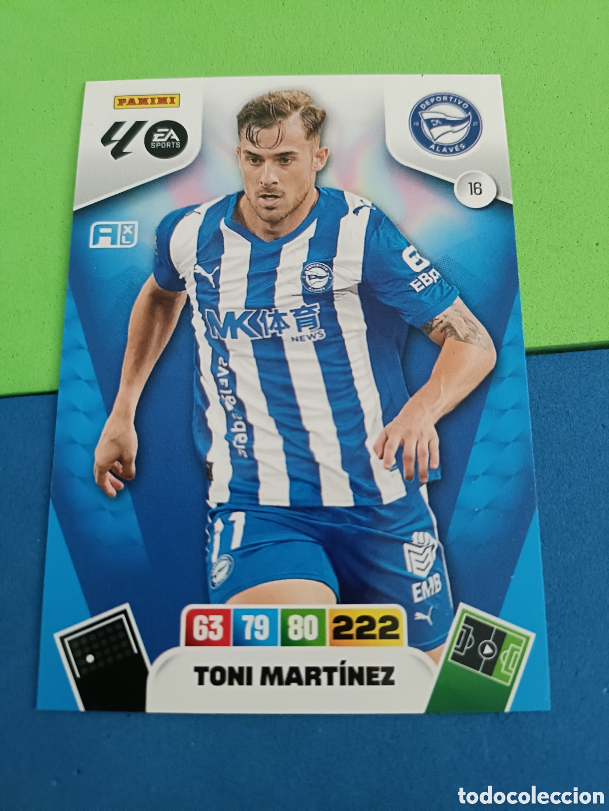 Cromos de F&uacute;tbol: ADRENALYN XL 2025 2026 25 26 Panini Liga - 16 Toni Mart&iacute;nez Alav&eacute;s
