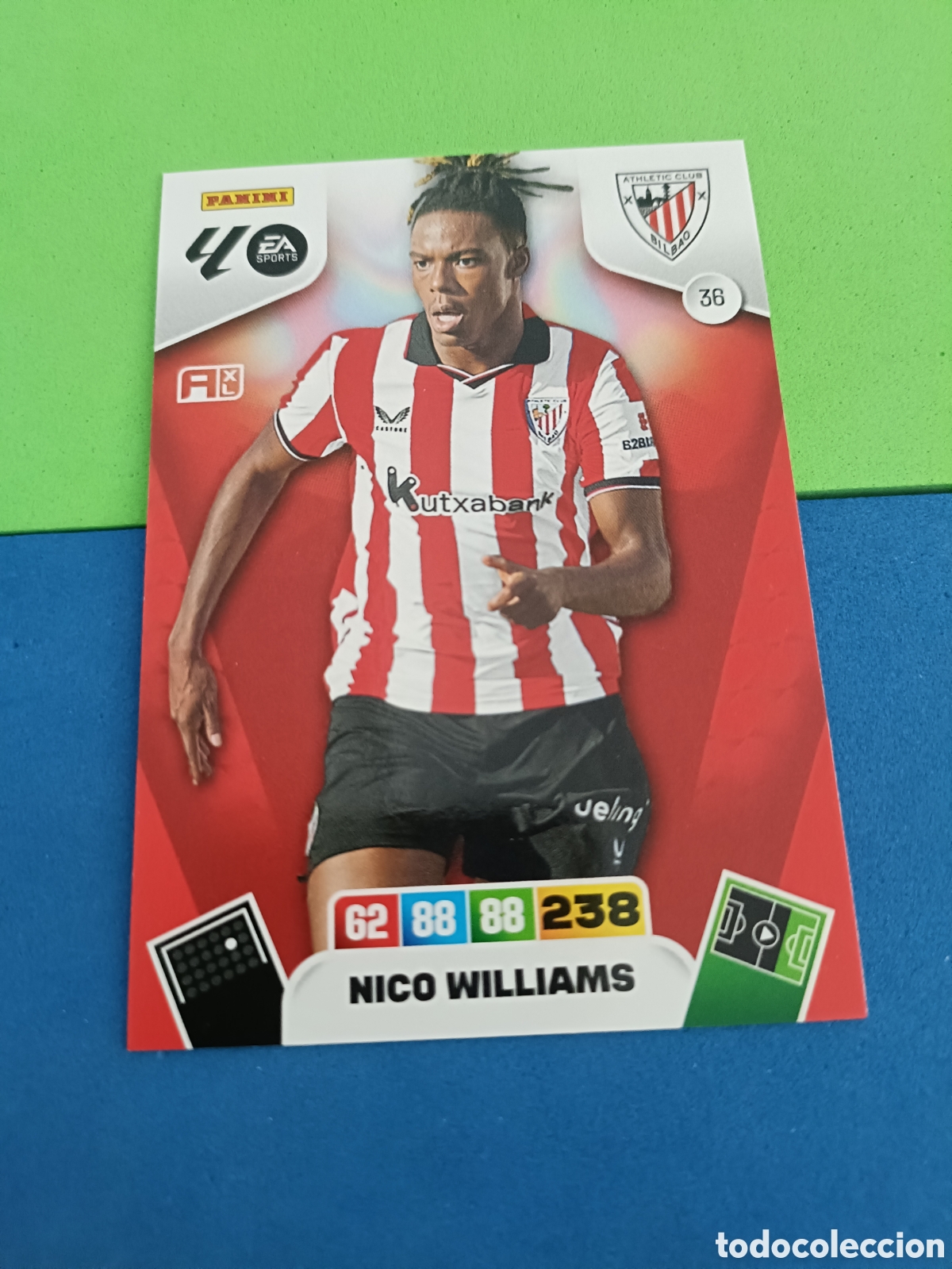 Cromos de F&uacute;tbol: ADRENALYN XL 2025 2026 25 26 Panini Liga - 36 Nico Williams Bilbao
