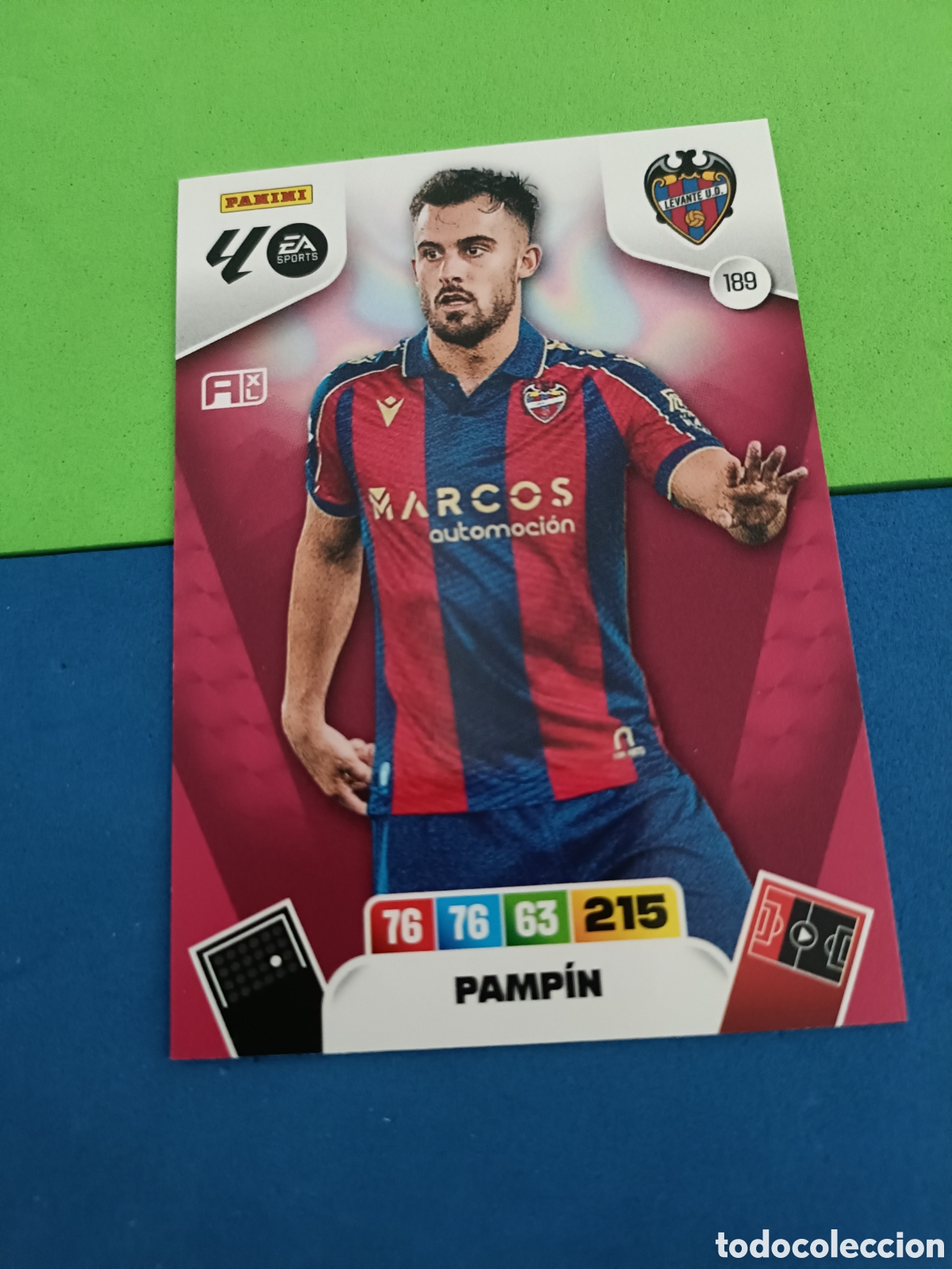 Cromos de F&uacute;tbol: ADRENALYN XL 2025 2026 25 26 Panini Liga - 189 Pampin Levante