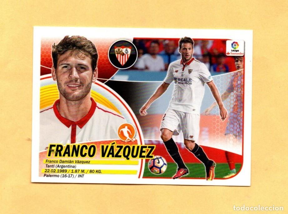 Figurine di Calcio: EDICIONES ESTE 2016-2017 FRANCO VAZQUEZ FICHAJE 39 SEVILLA LIGA 16/17 NUEVO DE SOBRE