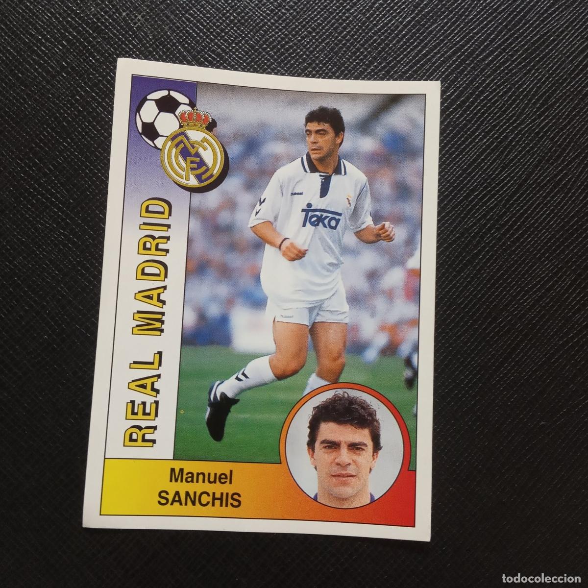 Cromos de F&uacute;tbol: 185 SANCHIS REAL MADRID PANINI 1994 1995 CROMO FUTBOL LIGA 94 95 - SIN PEGAR - A95 PG37