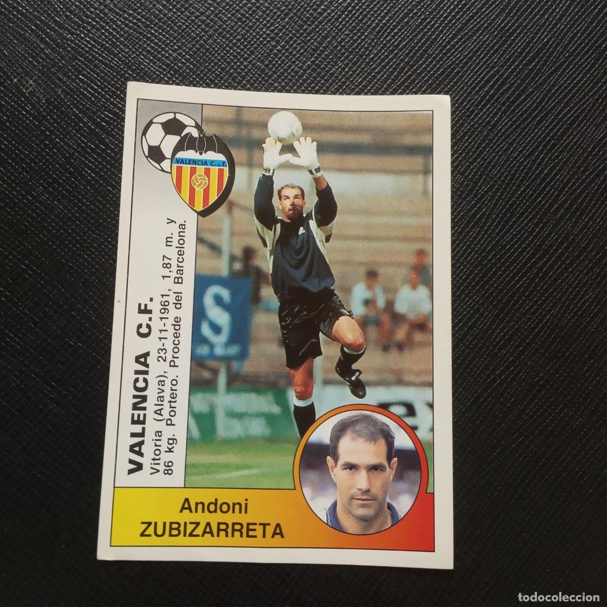 Cromos de F&uacute;tbol: 375 ZUBIZARRETA VALENCIA PANINI 1994 1995 CROMO FUTBOL LIGA 94 95 - SIN PEGAR - A95 PG100