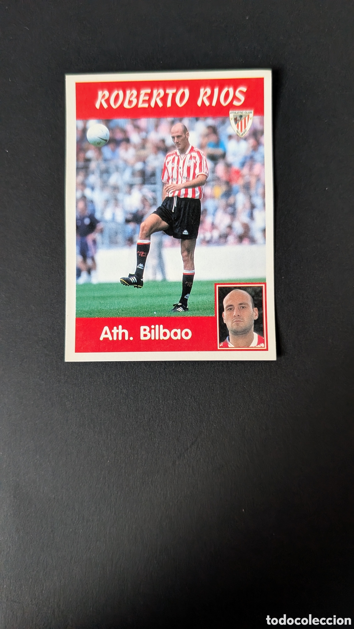 Cromos de F&uacute;tbol: ROBERTO RIOS BILBAO 86 PANINI LIGA 1997/98 97 98 NUNCA PEGADO SIN PEGAR