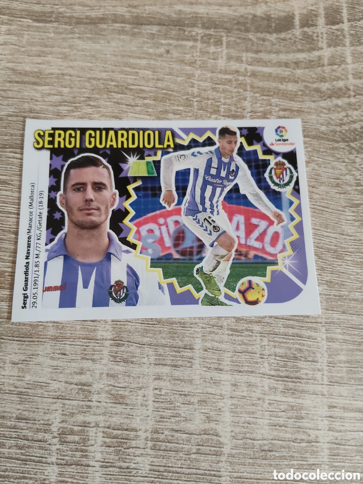 Cromos de Futebol: Sergi Guardiola Real Valladolid fichaje de invierno liga 2018 2019 18 19 ediciones este