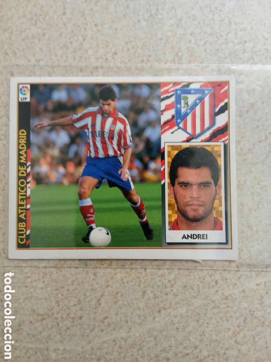 Cromos de F&uacute;tbol: ANDREI ATL&Eacute;TICO MADRID COLOCA LIGA ESTE 1997/98 VENTANILLA