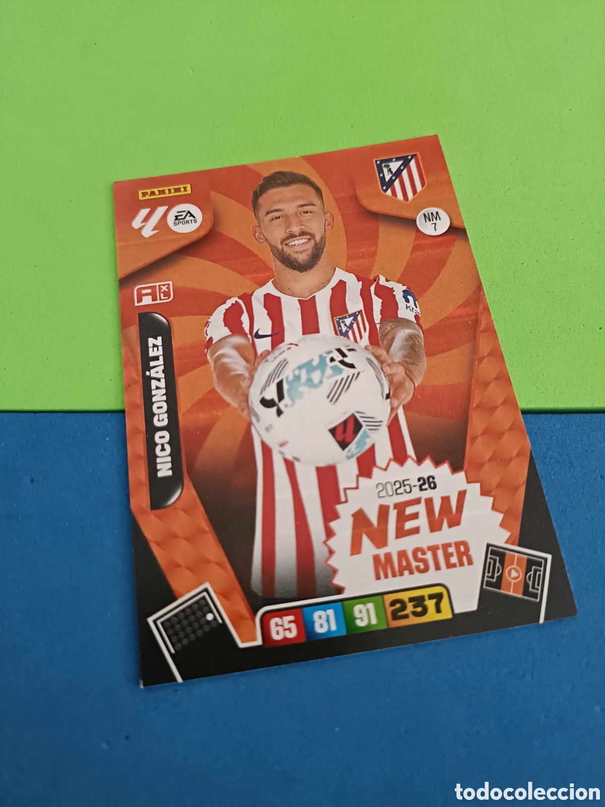 Cromos de F&uacute;tbol: ADRENALYN XL 2025 2026 25 26 Panini Liga - New Master NM 7 Nico Gonz&aacute;lez Atl&eacute;tico Madrid