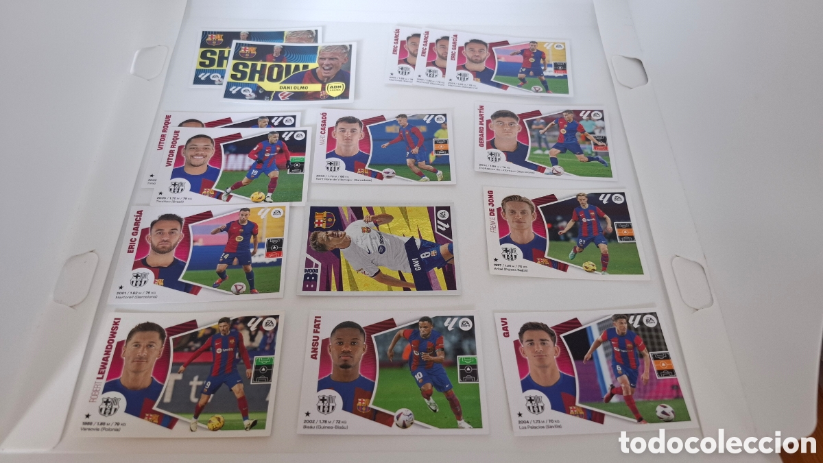 Football Stickers: LOTE CROMOS LIGA ESTE 2024 2025 BARCERLONA SIN PEGAR
