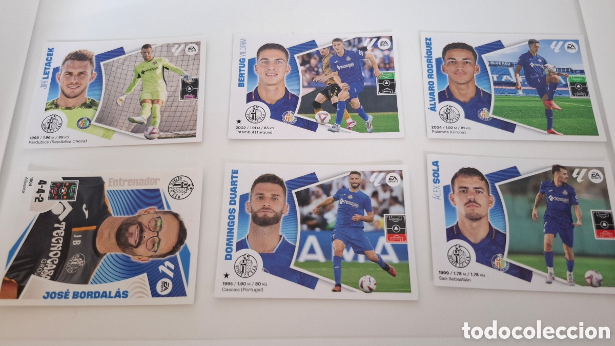 Cromos de F&uacute;tbol: LOTE CROMOS LIGA ESTE 2024 2025 GETAFE SIN PEGAR