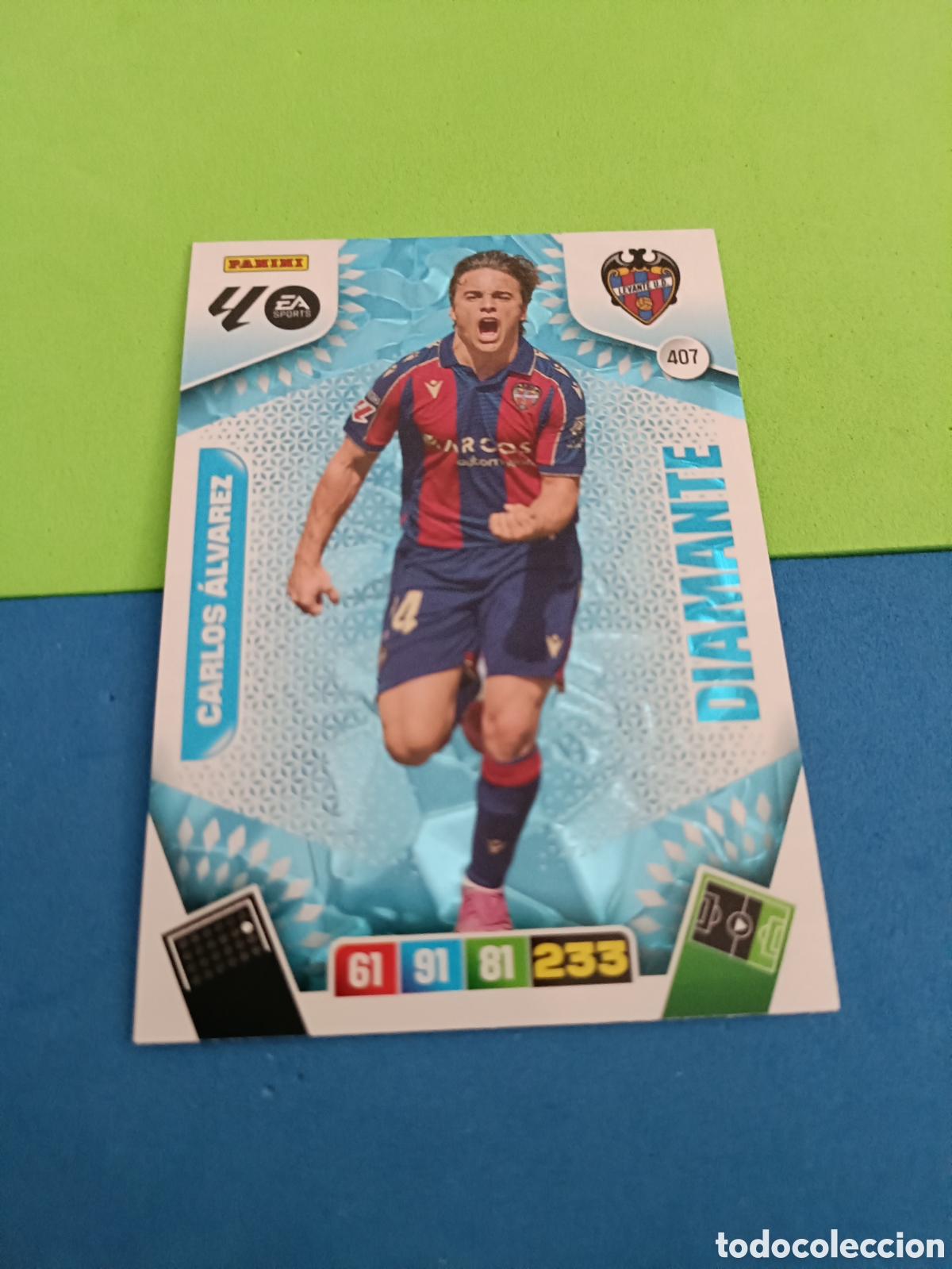 Figurine di Calcio: ADRENALYN XL 2025 2026 25 26 Panini Liga - Diamante 407 Carlos &Aacute;lvarez