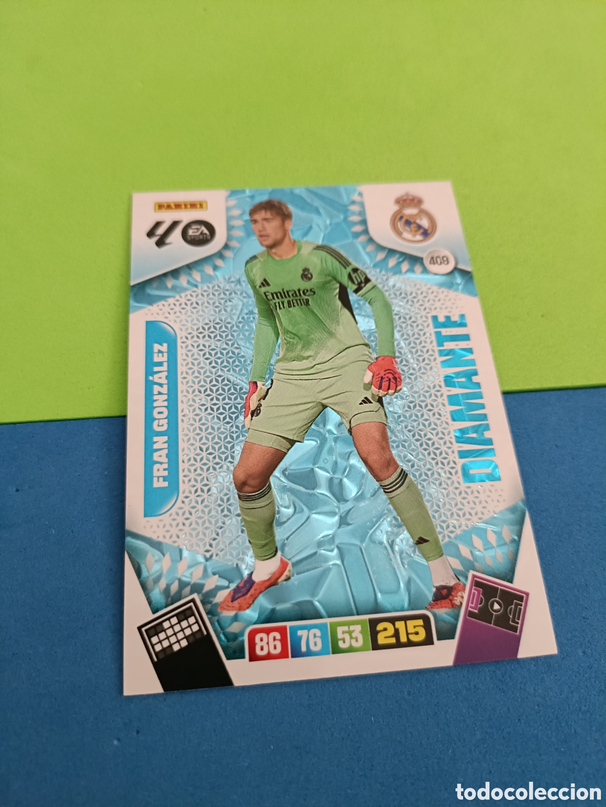 Figurine di Calcio: ADRENALYN XL 2025 2026 25 26 Panini Liga - Diamante 409 Fran Gonz&aacute;lez Real Madrid