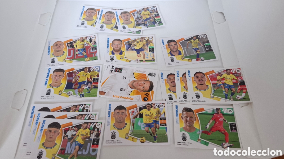 Football Stickers: LOTE CROMOS LIGA ESTE 2024 2025 LAS PLAMAS SIN PEGAR