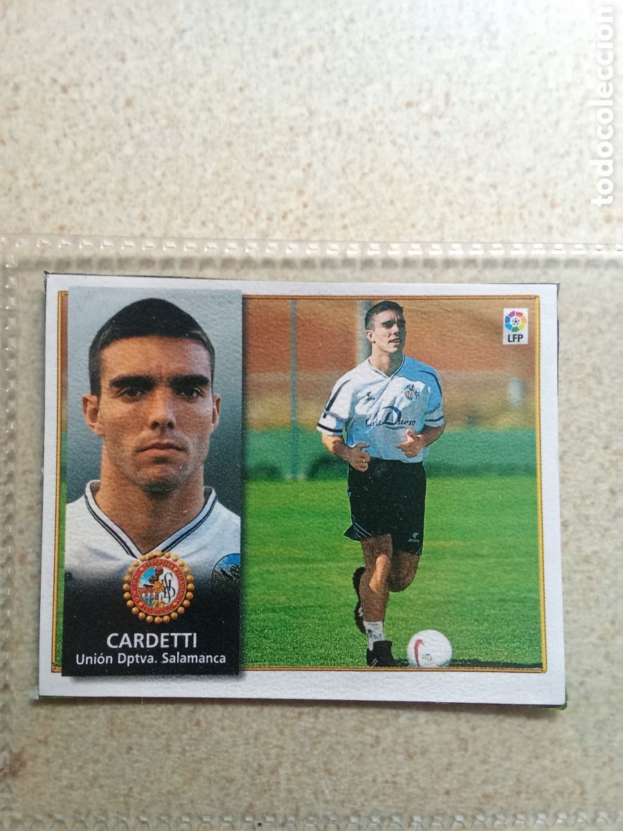 Cromos de F&uacute;tbol: CARDETTI SALAMANCA FICHAJE 26 LIGA ESTE 1998/99 98 99 RECORTADO