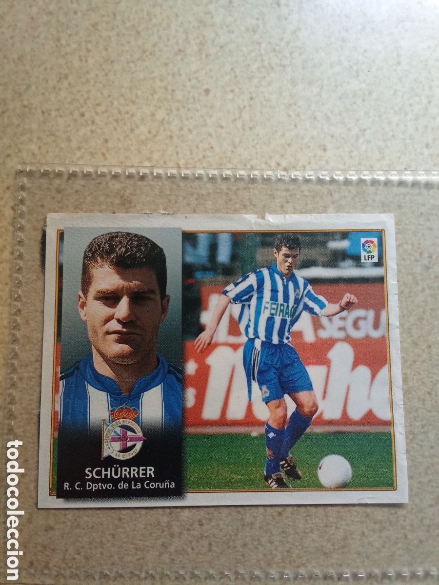 Cromos de F&uacute;tbol: SCHURRER DEPORTIVO FICHAJE 19 LIGA ESTE 1998/99 DESPEGADO