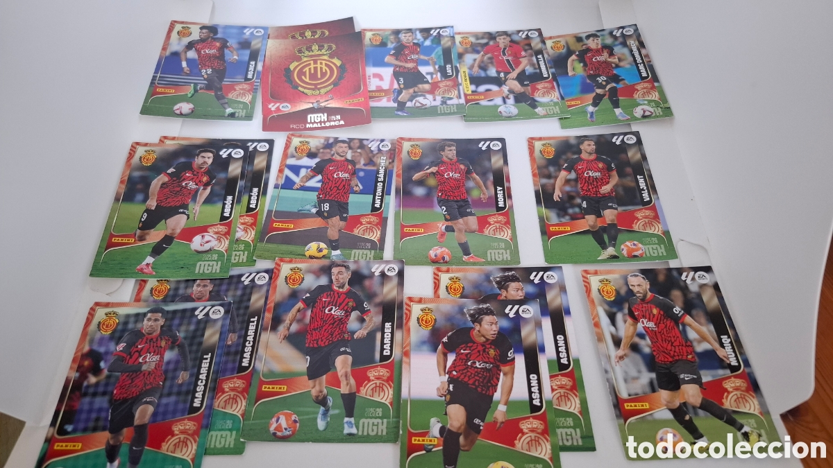 Cromos de Futebol: LOTE CROMOS MGK 2025 2026 MALLORCA