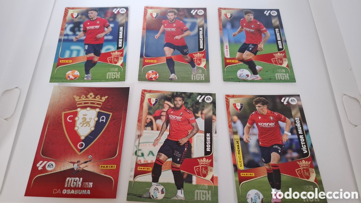 Cromos de F&uacute;tbol: LOTE CROMOS MGK 2025 2026 OSASUNA