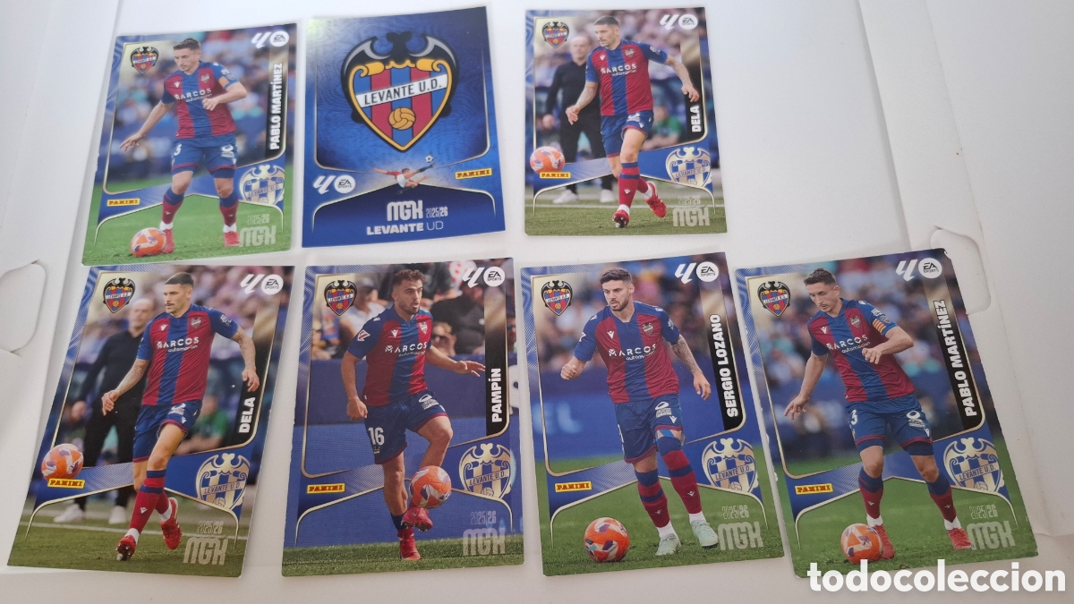 Cromos de Futebol: LOTE CROMOS MGK 2025 2026 LEVANTE