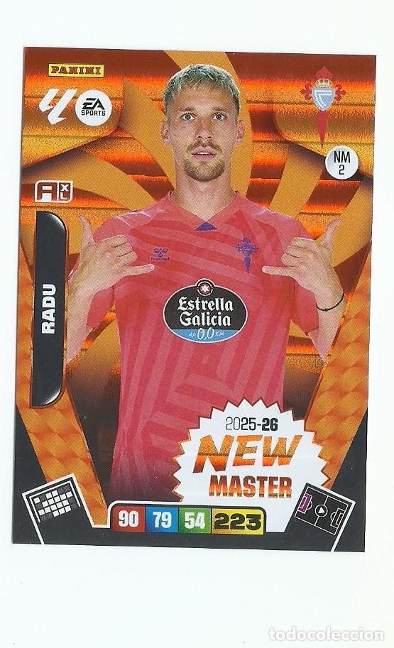 Cromos de F&uacute;tbol: ADRENALYN 2025/2026 NM 2 RADU CELTA , NUEVO PERFECTO