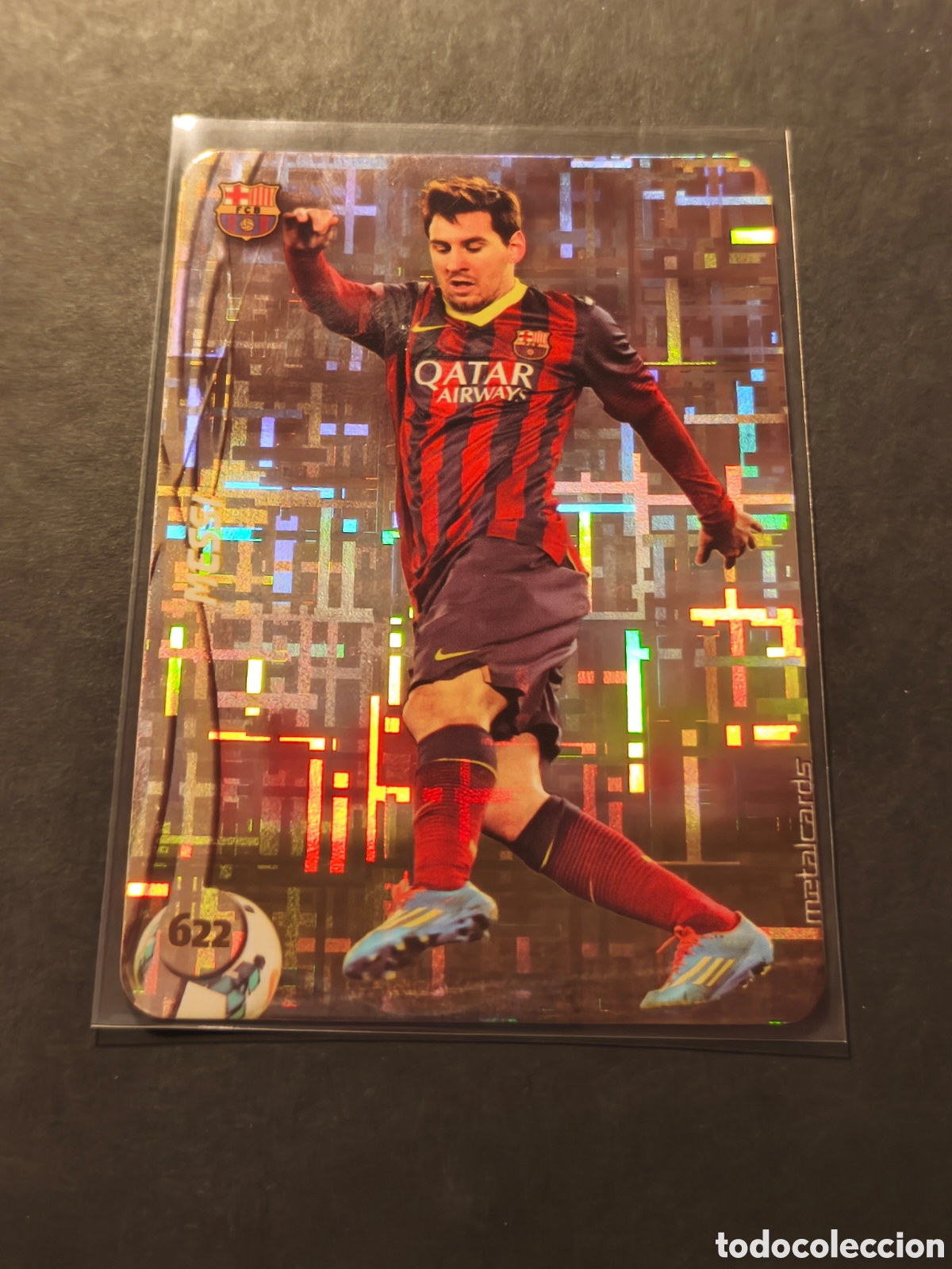 Cromos de F&uacute;tbol: 622 MESSI FC BARCELONA MVP MUNDICROMO 2015 Versi&oacute;n TRETRIS