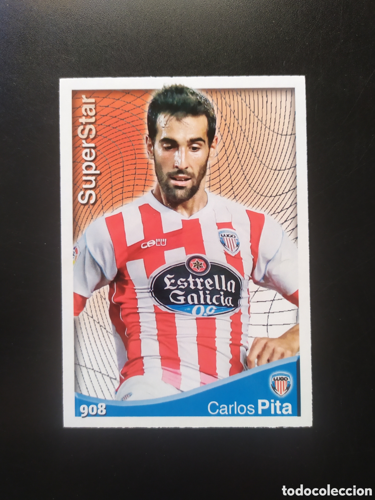 Cromos de Futebol: Mundicromo fichas Liga 2014 2015 14 15 Carlos Pita superstar n&deg; 908 Lugo