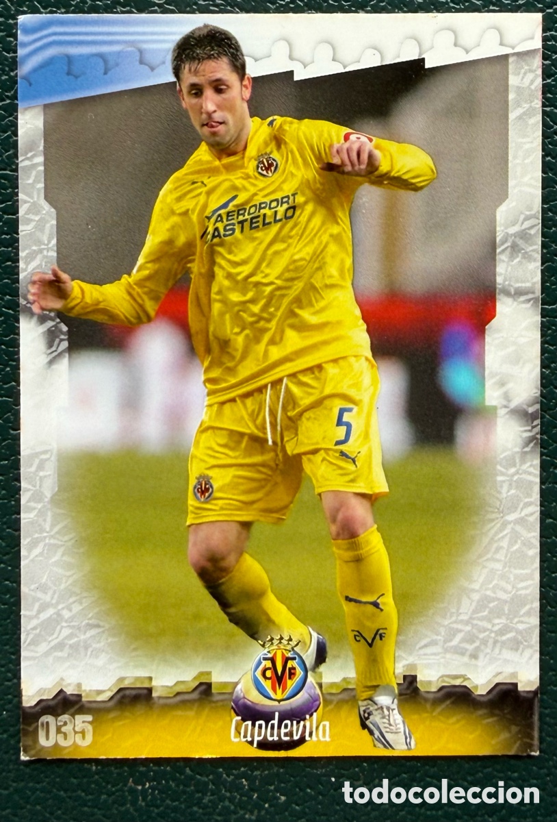Fu&szlig;ball-Sticker: 35 CAPDEVILA ERROR VILLARREAL CF FICHAS ALBUM MUNDICROMO 2008 2009 08 09