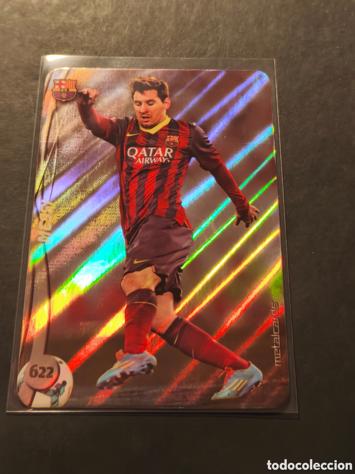 Cromos de F&uacute;tbol: 622 MESSI FC BARCELONA MVP MUNDICROMO 2015 Versi&oacute;n DIAGONALES
