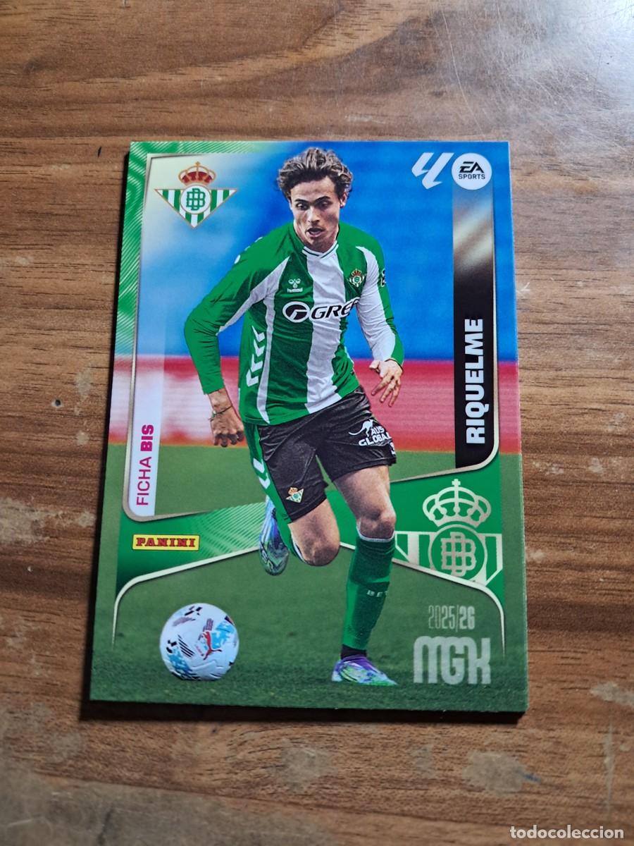 Cromos de F&uacute;tbol: CARD MEGACRACKS TEMPORADA 25/26: FICHA BIS RIQUELME, N&deg; 105 BIS