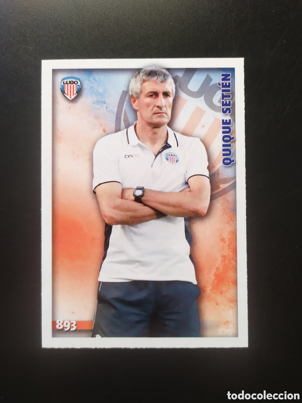 Fu&szlig;ball-Sticker: Mundicromo fichas Liga 2014 2015 14 15 Quique Seti&eacute;n n&deg; 893 Lugo