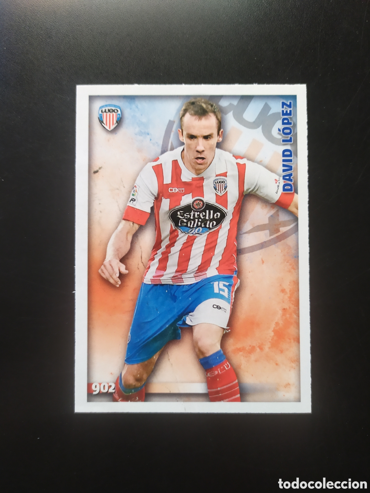 Figurine di Calcio: Mundicromo fichas Liga 2014 2015 14 15 David L&oacute;pez n&deg; 902 Lugo