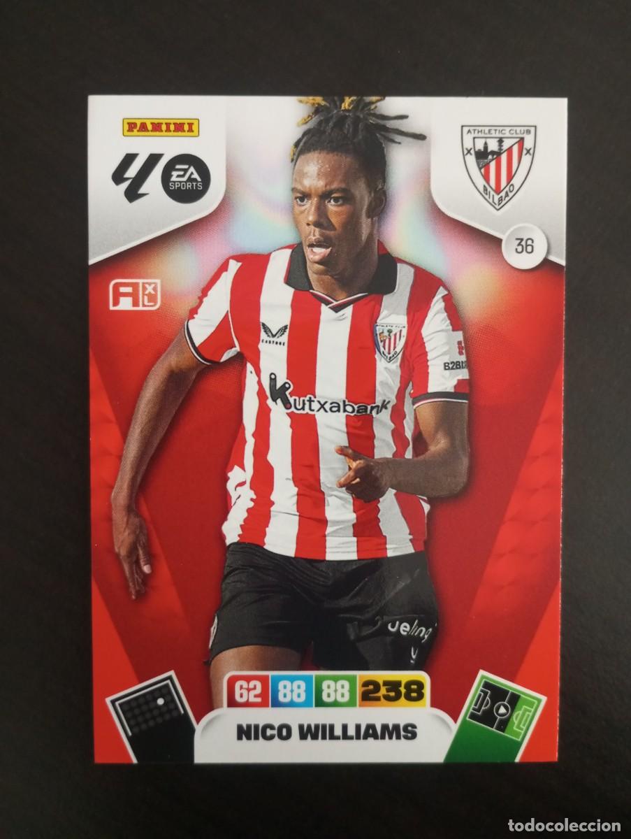 Cromos de F&uacute;tbol: CARD ADRENALYN XL PANINI 2025-2026 25 26 REGULAR NICO WILLIAMS ATHLETIC CLUB 36