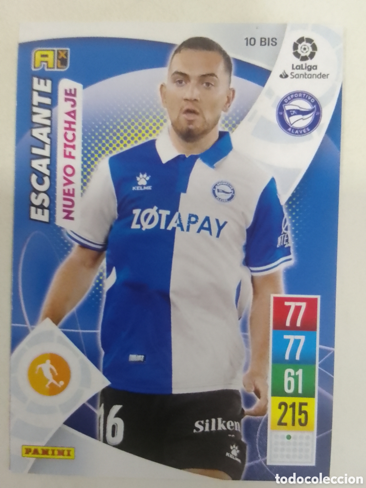 Cromos de Futebol: Adrenalyn XL 2021-22 n&deg; 10 BIS Escalante &bull; Alav&eacute;s.